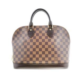 LOUIS VUITTON Bag Handbag Alma Damier Ebene Brown